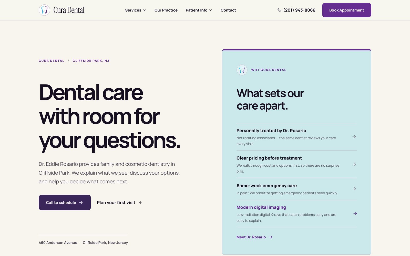 Cura Dental — hero