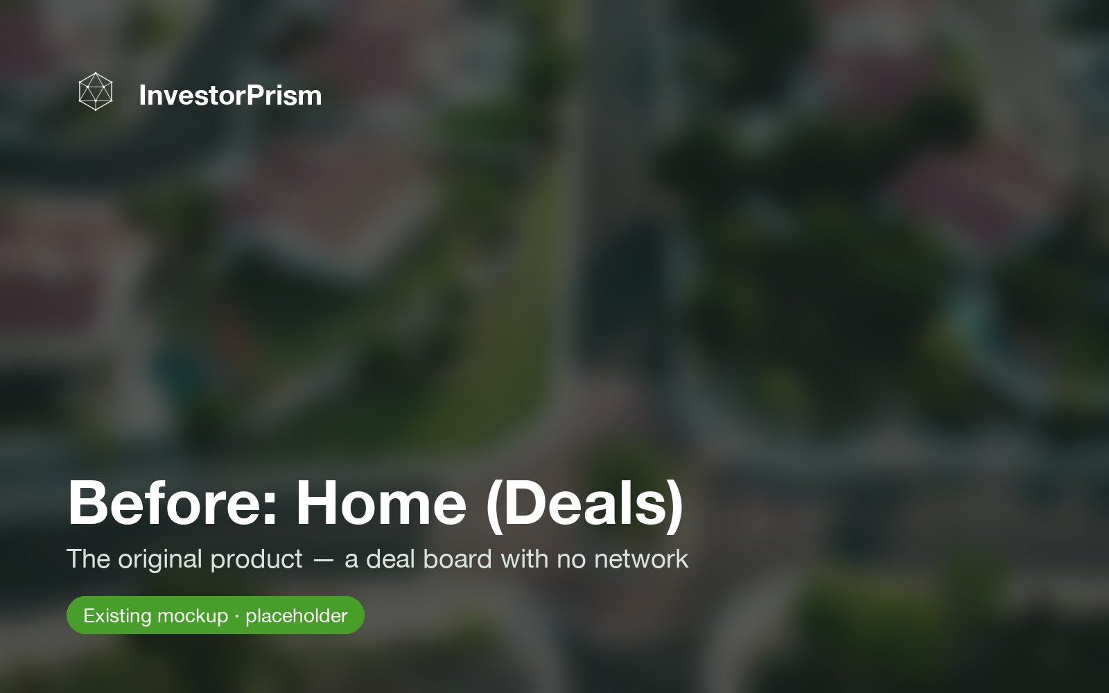 Home (Deals) — a list of live deals, nothing personal