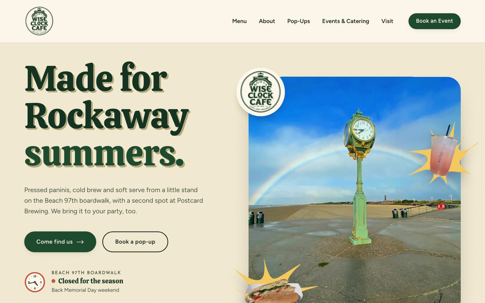 Wise Clock Cafe — view work